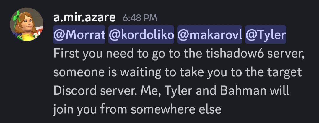 ellie_triforce's tweet image. This guy Amir Azare is the same dude that tried to impersonate me to get into Shads server.

I didn't know why at first but.. I can see why now. 
Luckliy, Since I am friends with Shads, I reported this to him and he took care of the situation.