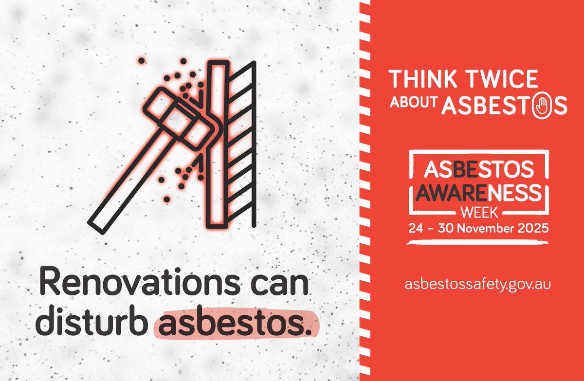 ⚠️ Think Twice About Asbestos ⚠️

If your home was built before 1990, asbestos could be hiding in your roof, walls or fences. 🏚️

Protect your health; check before you renovate. 🔨 

Learn more 👉 asbestosawareness.com.au

#AsbestosAwarenessWeek #TownOfCambridge