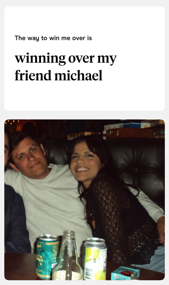 Riley made a new Hinge profile and insisted on this. So far none of her likes have even mentioned me. Men really don’t read