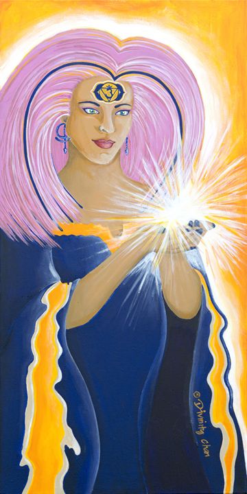 DivinityChan's tweet photo. Art of the Day! "Ajna Third Chakra Goddess". Buy at: https://t.co/QlibchkWei https://t.co/vVvP1H0AEl