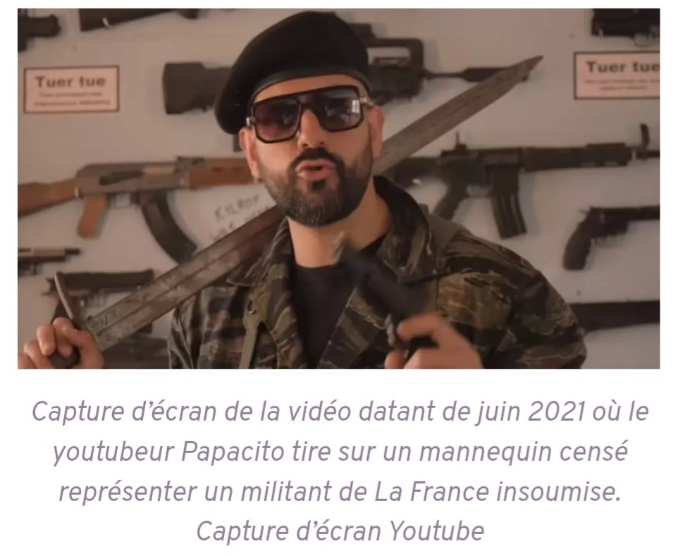 Phelya_e's tweet photo. Lorsque vos influenceurs d'ultra-droite menacent des maires et simule des assassinats sur des militants vous rester bien silencieux

Sournois https://t.co/yKBWwpWd3P