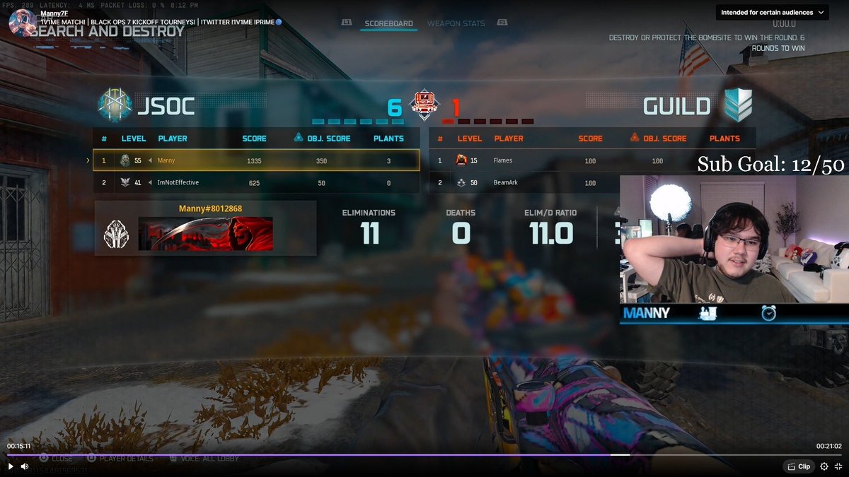 Manny7F's tweet image. Had to get right for the stakers at @1v1Me for our final match of November🤝

Use code Manny on your first stake