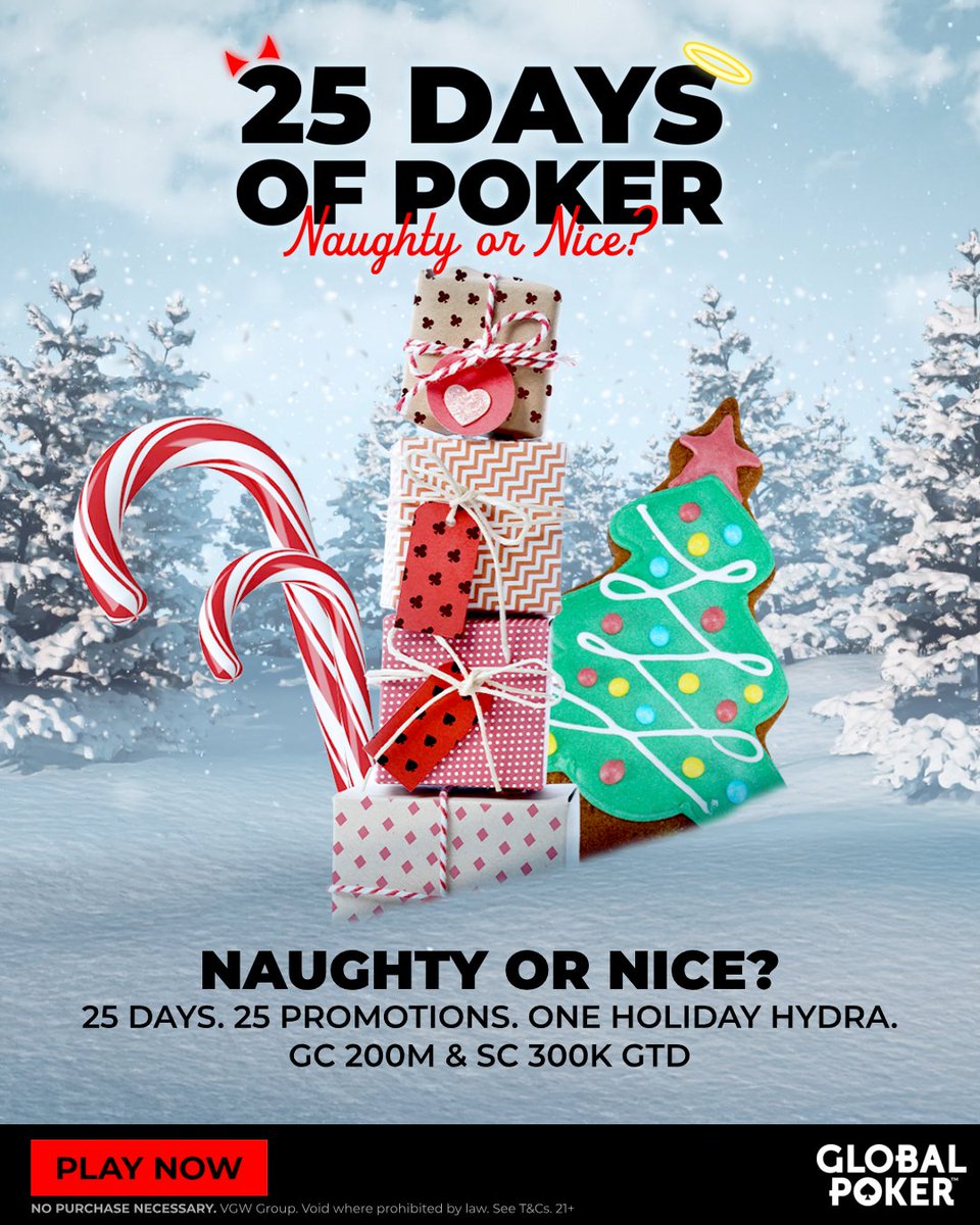 TWO followers will PLAY FOR FREE in tomorrow's Golden &amp; Sunday Scrimmages! Just ❤️ &amp; RETWEET, then comment your Global Poker username. 

The competition ends at 12:01 AM ET tom, 11/30. NO PURCHASE NECESSARY.