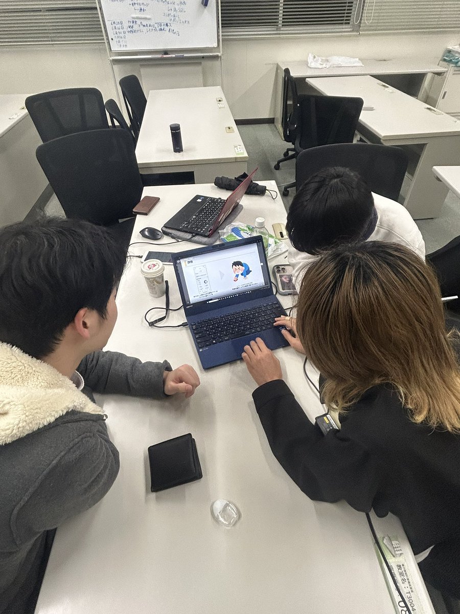 今週はチーム開発を行いました。
チャレキャラ発表まで残り2週間がんばりましょう！！
  #福大ピアプロ  #福岡大学  #福大