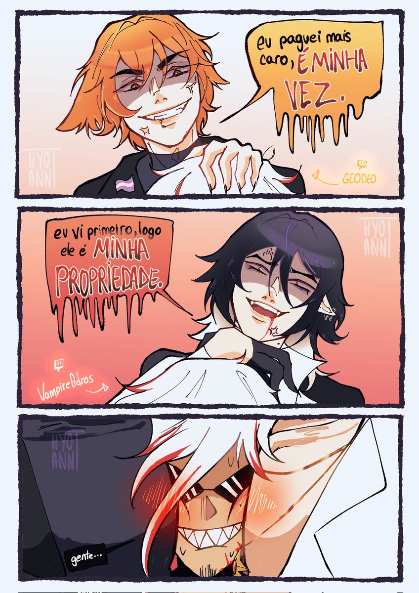 hyoannt's tweet image. quando o artista trabalha pra duas pessoas com bastante "qualidades"
@GeodeoVT @vampireadros