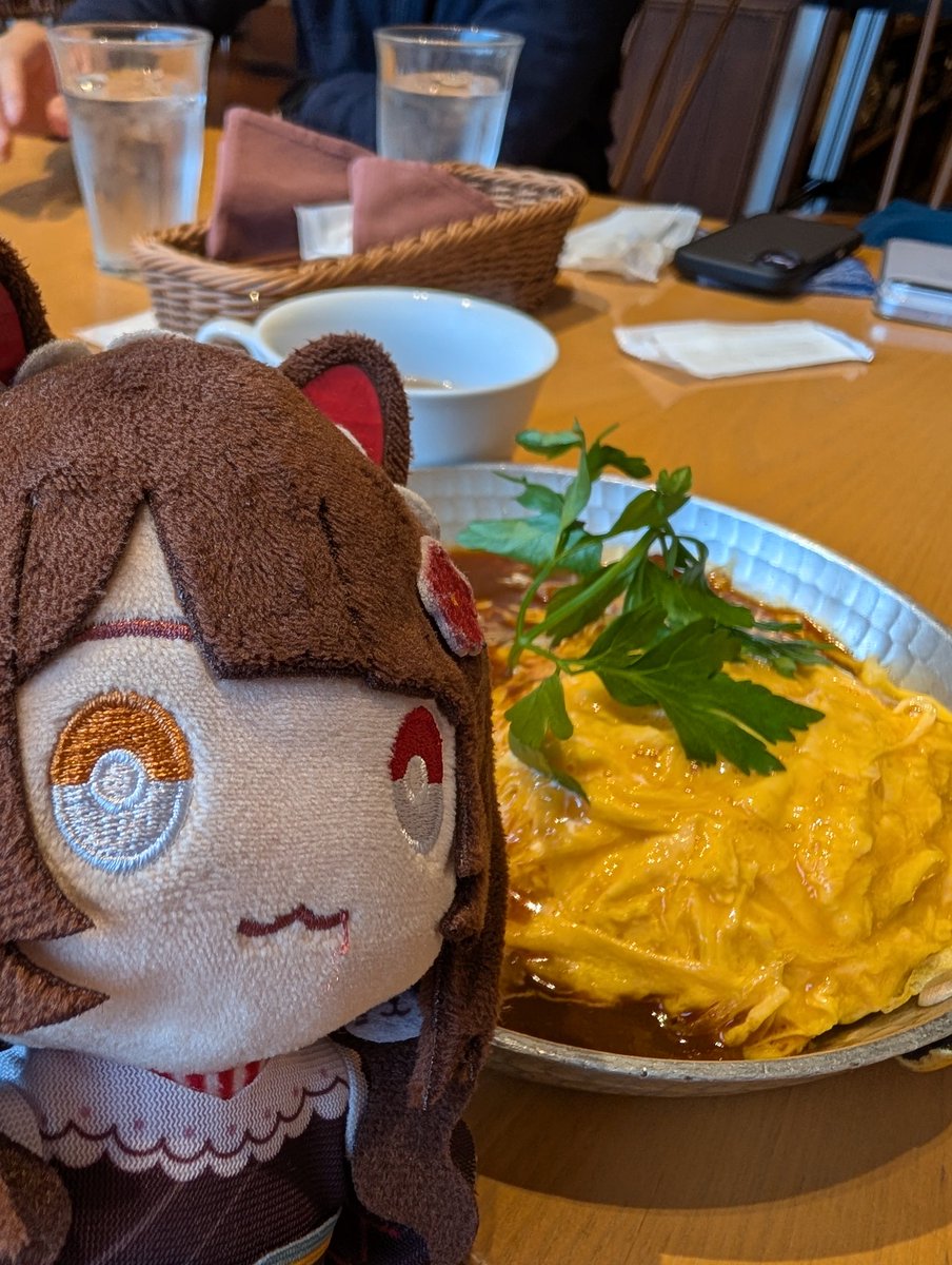 戌亥、デミグラスオムライスだよ #いぬいどんどんすきになる