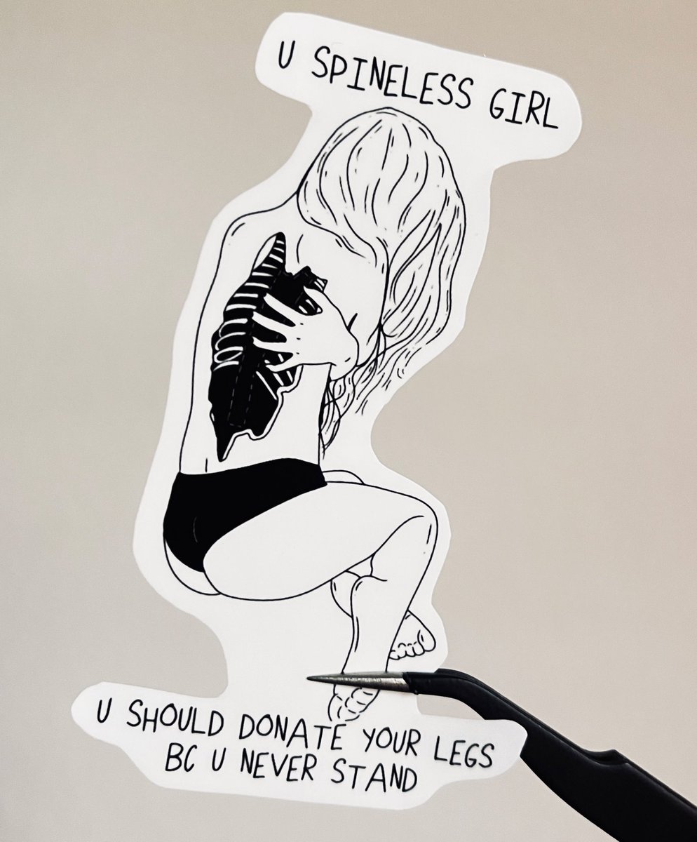 lifeofspider_'s tweet photo. You spineless girl you should donate your legs because you never stand https://t.co/FBI5iRAtU2