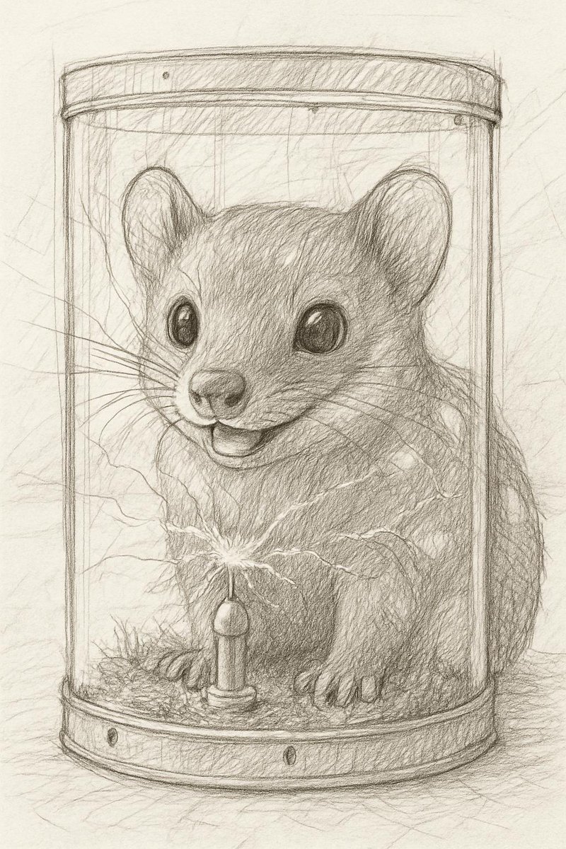 PocketBestiary's tweet photo. 本日の幻獣：電紗クオール
ふわふわの毛と大きな目を持ち、ひげから小さな電気が出る生き物です。
名前は何がいいでしょうか？ コメントで教えてくだ��い。
気に入っていただけたらブックマークお願いします。 https://t.co/hCxlsm4ANA