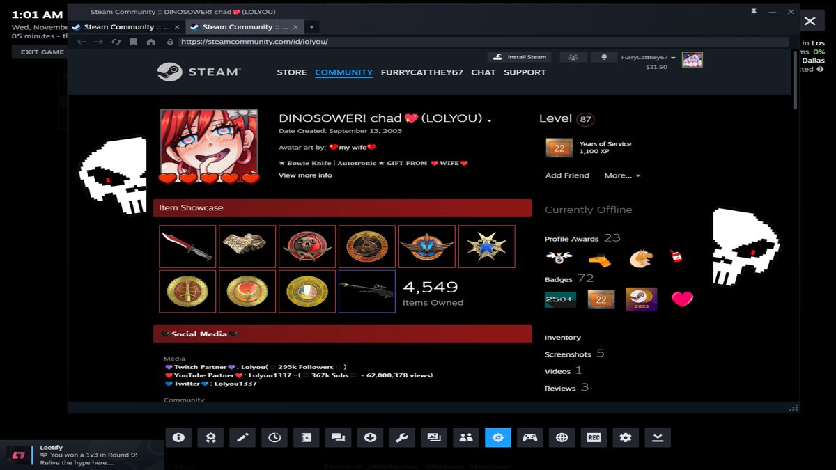 i forgot to tweet this but the other day i met lolyou and a bunch of other dinosower goobers in mm