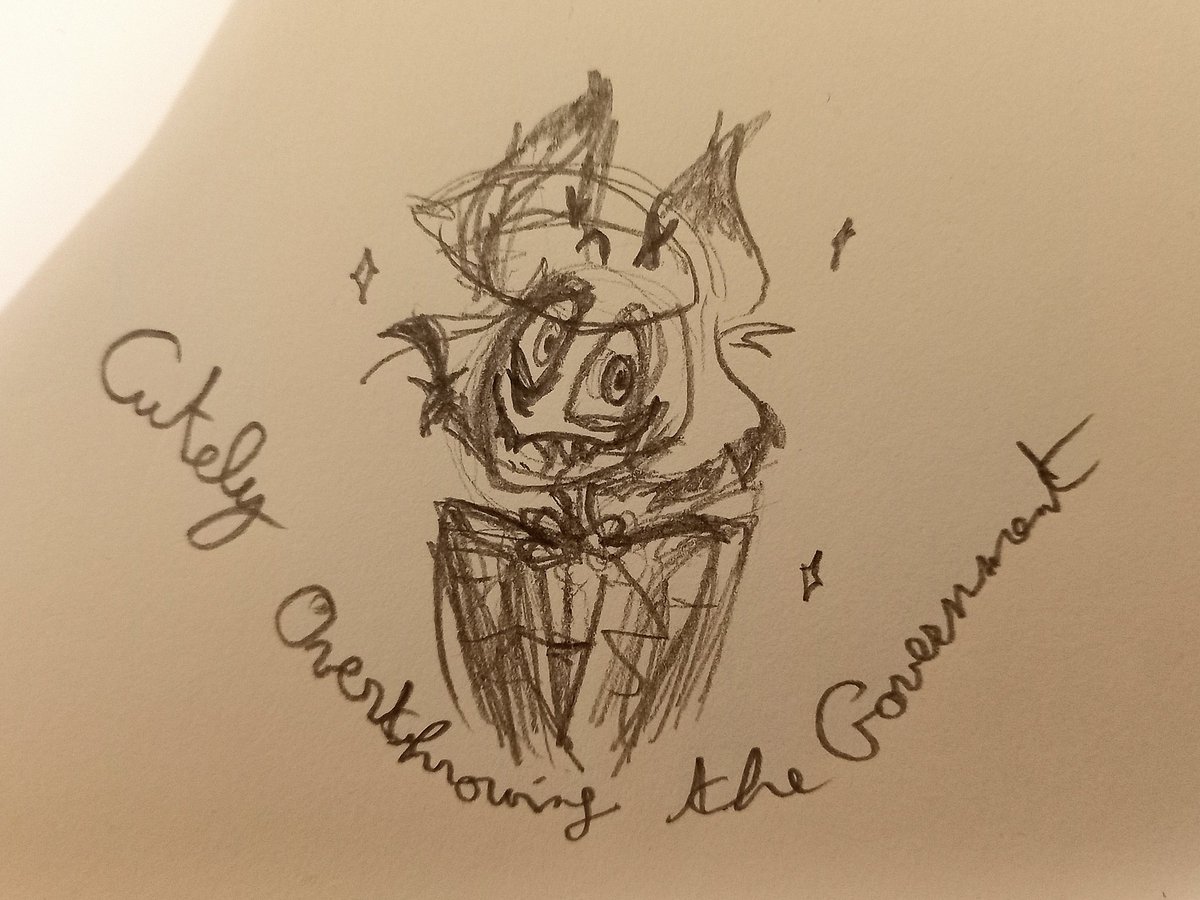 Flubble1's tweet photo. *throws this at you woth no reason nor conviction*
'Sup.
#AlastorHazbinHotel https://t.co/19nnfKoVLQ
