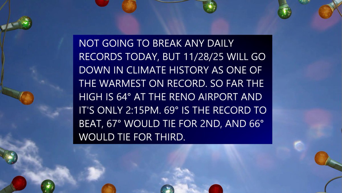 AngelaSchilling's tweet photo. Light snow will fall in northeast Nevada this weekend. Stay tuned for a blog later today. We're updating the website with regular weathercasts throughout the day, so you don't have to wait until 5pm to be in the know.
https://t.co/GkrGMhd85l https://t.co/ptL3EcIUQE