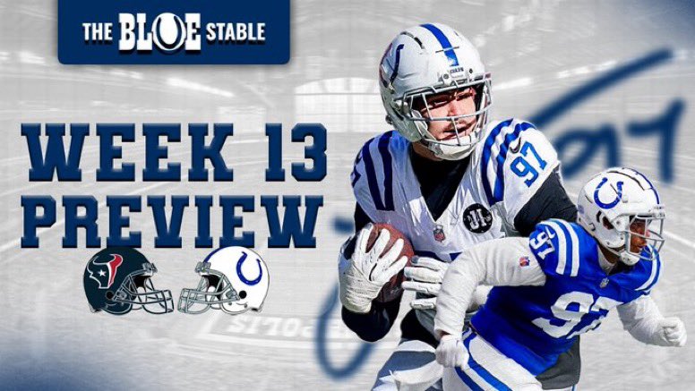 TheBlue_Stable's tweet image. NEW: #Colts vs #Texans preview 

- Colts looking for their 9th win of the year

- Daniel Jones injury concerns 

- Colts offense goes up against a stout Texans defense with 33 sacks in 2025

- Texans QB CJ Stroud set to return

- 🔑’s to victory 

📺: youtu.be/RvldtCy43JI?si…
