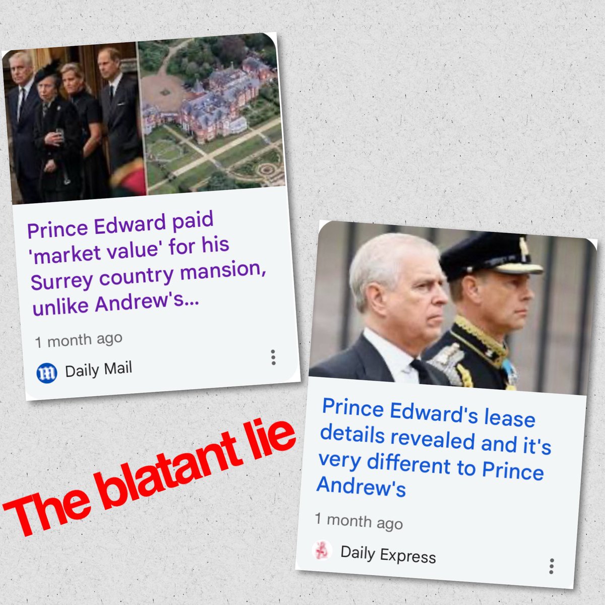 ZandiSussex's tweet photo. The Times forced disclosure of Edward’s lease under Freedom of Information & just like Andrew, he pays peppercorn rent on his 120 room mansion. But because he’s a good slave & scapegoat The Firm & media are colluding to lie to the gullible masses in order to protect him. https://t.co/ByFDvgXFha