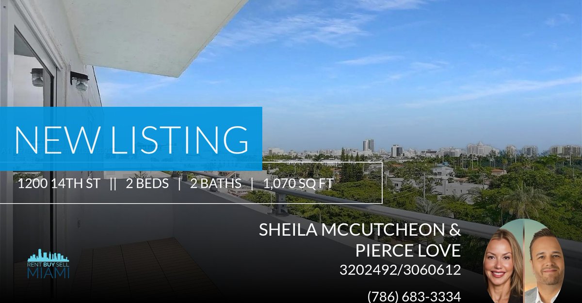 shemac3's tweet photo. 📍 New Listing 📍 Take a look at this fantastic new property that just hit the market located at 1200 14th St 7a in Miami Beach. Reach out here or at (786) 683-3334 for more information

🏡 Bilingual Broker &amp; Property Manager in Mia... https://t.co/PTYjvTj6A9 https://t.co/iMZhX50Pvx