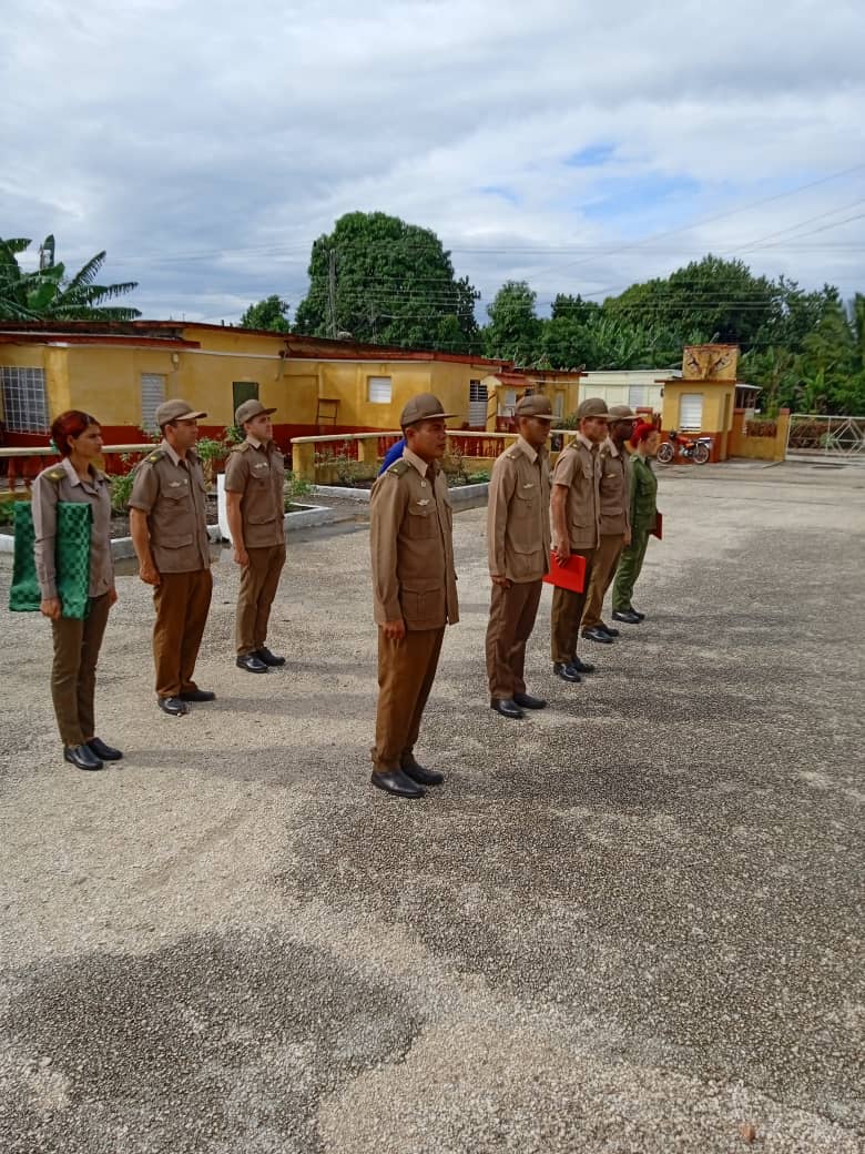 En la sede del Sector Militar #Chambas , se desarrolló en la mañana acto de acenso de oficiales de las #FAR.#Cuba