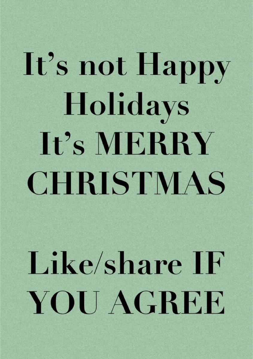 KatyKray73's tweet image. 🚨 Trigger alert

Why is saying “Merry Christmas” offensive and it’s replaced with “Seasons Greetings” or “Happy Holidays”? 🎄🎄🎄🎄