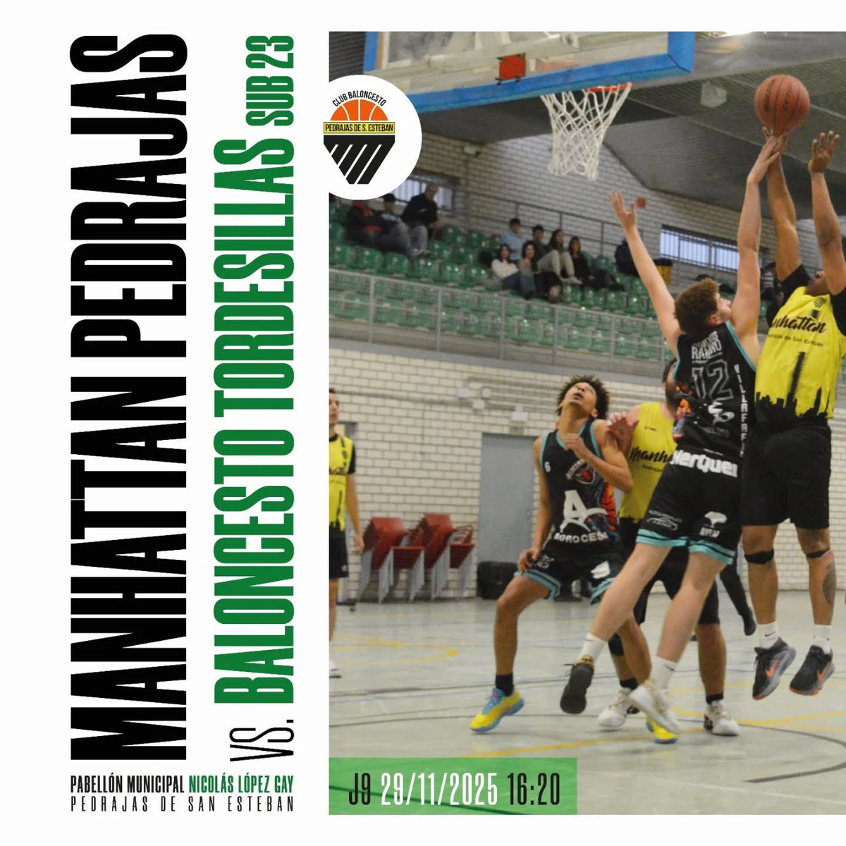 cbpedrajas's tweet photo. JUGAMOS EN CASA 💪 🏠 
J9 🏀 🆚 @basketordesillas https://t.co/XXzDBhSOWt