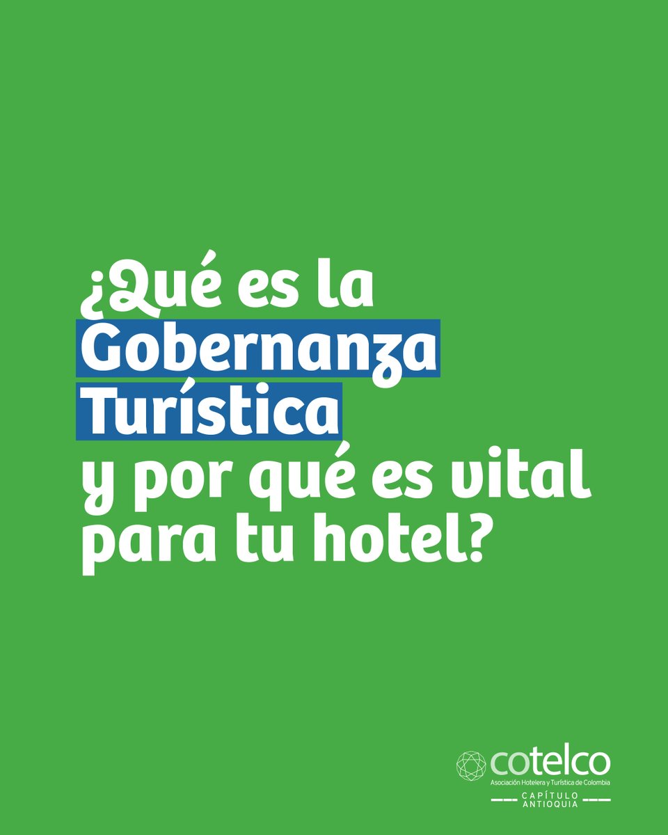La gobernanza turística es un modelo de gestión que involucra la participación y cooperación equilibrada entre diversos actores (públicos, privados, soc. civil y comunidad) para tomar decisiones, resolver conflictos y planificar el dllo turístico de manera coordinada y sostenible