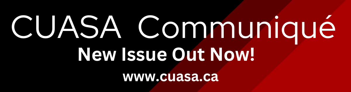 Keep up with CUASA – new Communiqué out now!

cuasa.ca/the-communique…