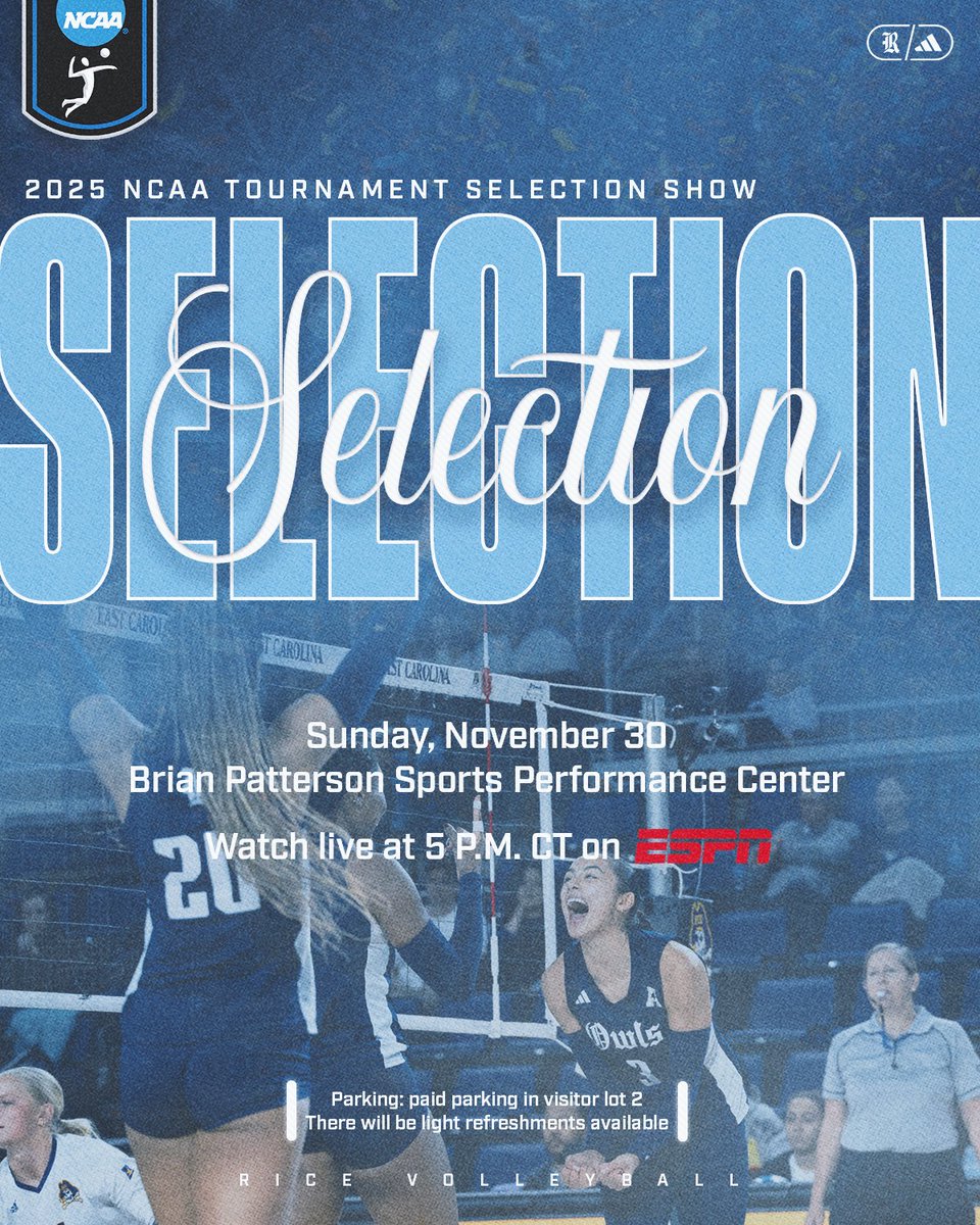 See you Sunday! 

Doors open at 4:30 p.m. at the Brian Patterson Sports Performance Center. 

#GoOwls 👐