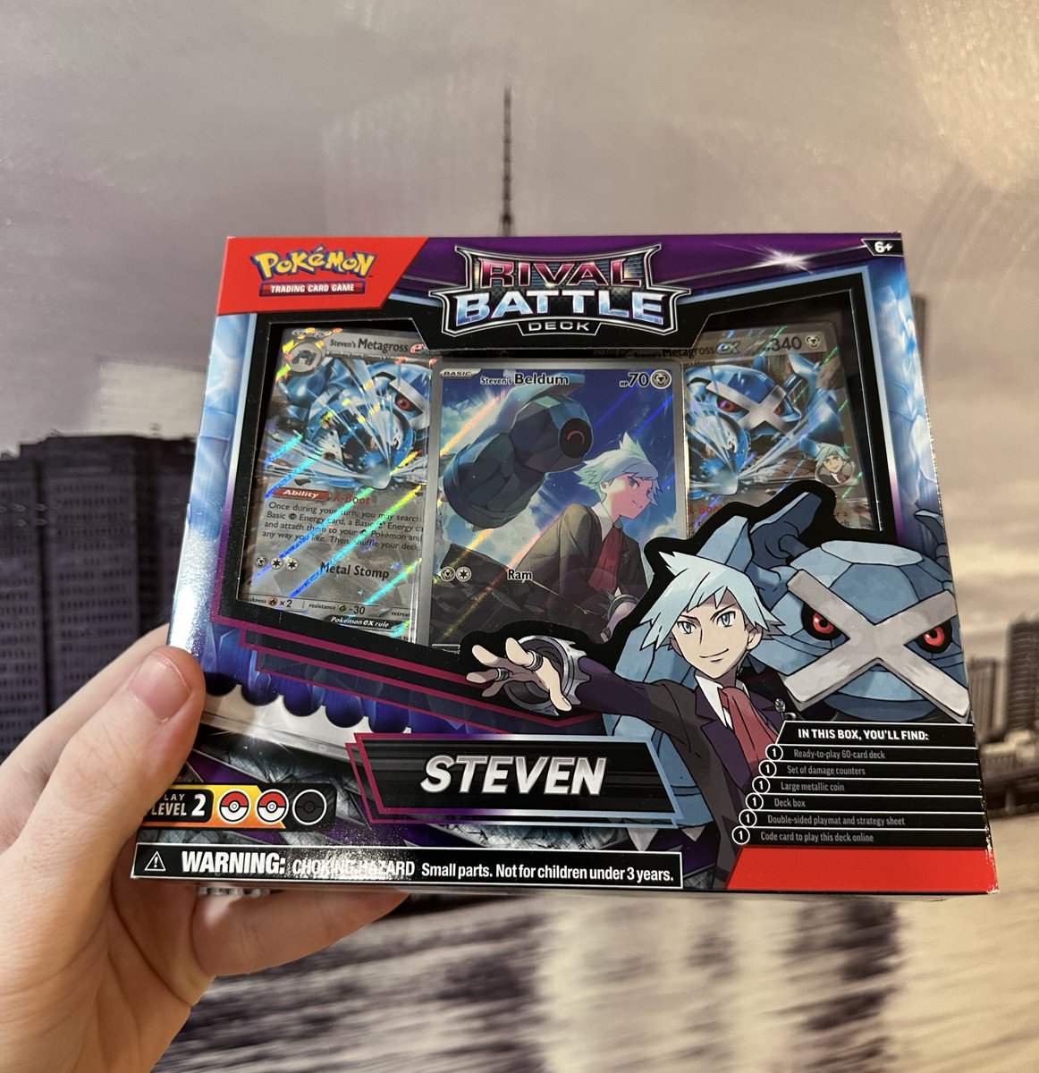 NightShade_TCG's tweet image. GIVEAWAY TIME! I usually do a giveaway around this time of year, so here it is! 

Giving away this sealed Steven Rival Battle Deck! To enter:

1. Follow @NightShade_TCG 
2. Like, Repost, and Comment your favorite Pokémon in Steven’s party

Winner selected November 30th! GL!🙌