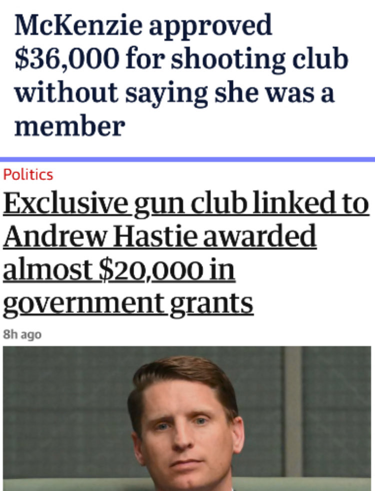 Guns, corruption and an obnoxious sense of entitlement 

Not Leadership; Just the LNP