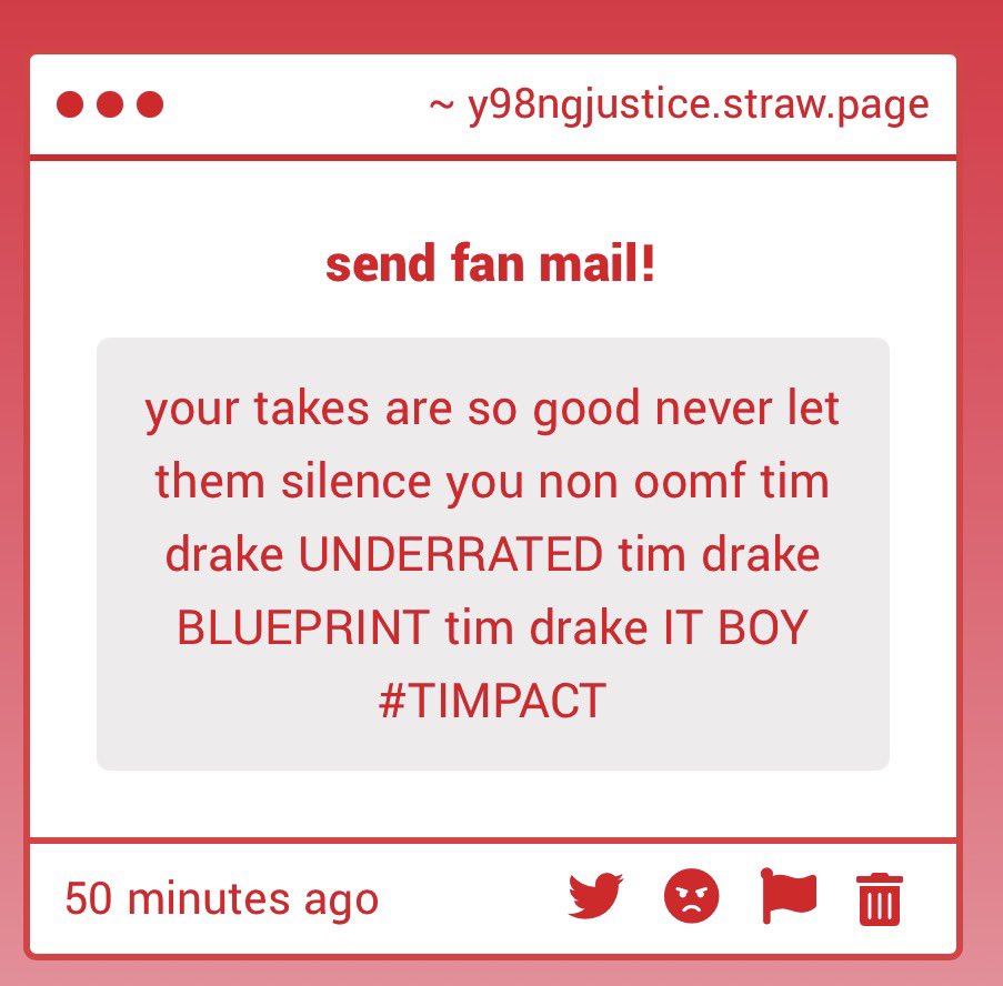 spideyofel's tweet photo. 1) HEH im bi so maybe yeah we are twins
2) someone would have to pay me a good amount of money to shut up about Tim drake i fear thank u for that. im here to speed the #TIMPACT https://t.co/gFEFbAUaJT