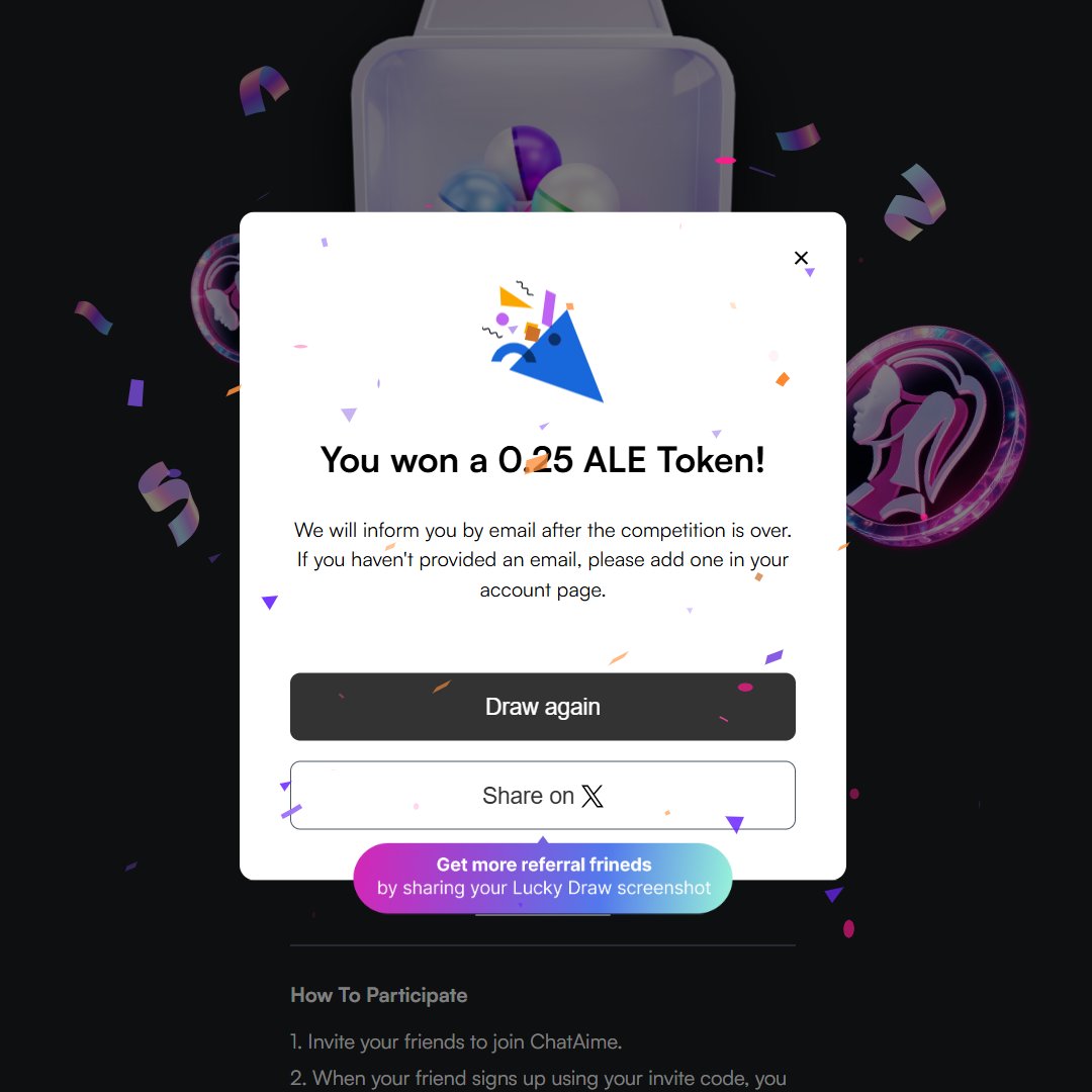 MK54556275's tweet image. #ProjectAiley

【ChatAime】
ウインク、涙、キスは「まだ」実装されていないようです。ご本人さんが答えてくれました。

という事で、今できる事は、
①招待コードからChatAimeを始める
ここから始められて→chataime.myailey.com/web/index
招待コード枯渇中ですみません。…