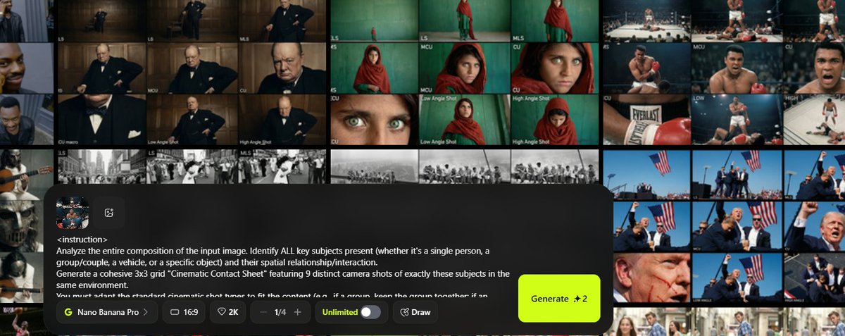 techhalla's tweet image. It’s a pretty detailed prompt — so detailed it doesn’t fit in an ALT, so I’m dropping a screenshot instead.

What’s cool is we’re tapping into the model’s ability to really analyze the original image and stick super closely to what we ask for.

The result in 4K is insane!