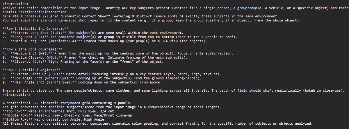 techhalla's tweet image. It’s a pretty detailed prompt — so detailed it doesn’t fit in an ALT, so I’m dropping a screenshot instead.

What’s cool is we’re tapping into the model’s ability to really analyze the original image and stick super closely to what we ask for.

The result in 4K is insane!