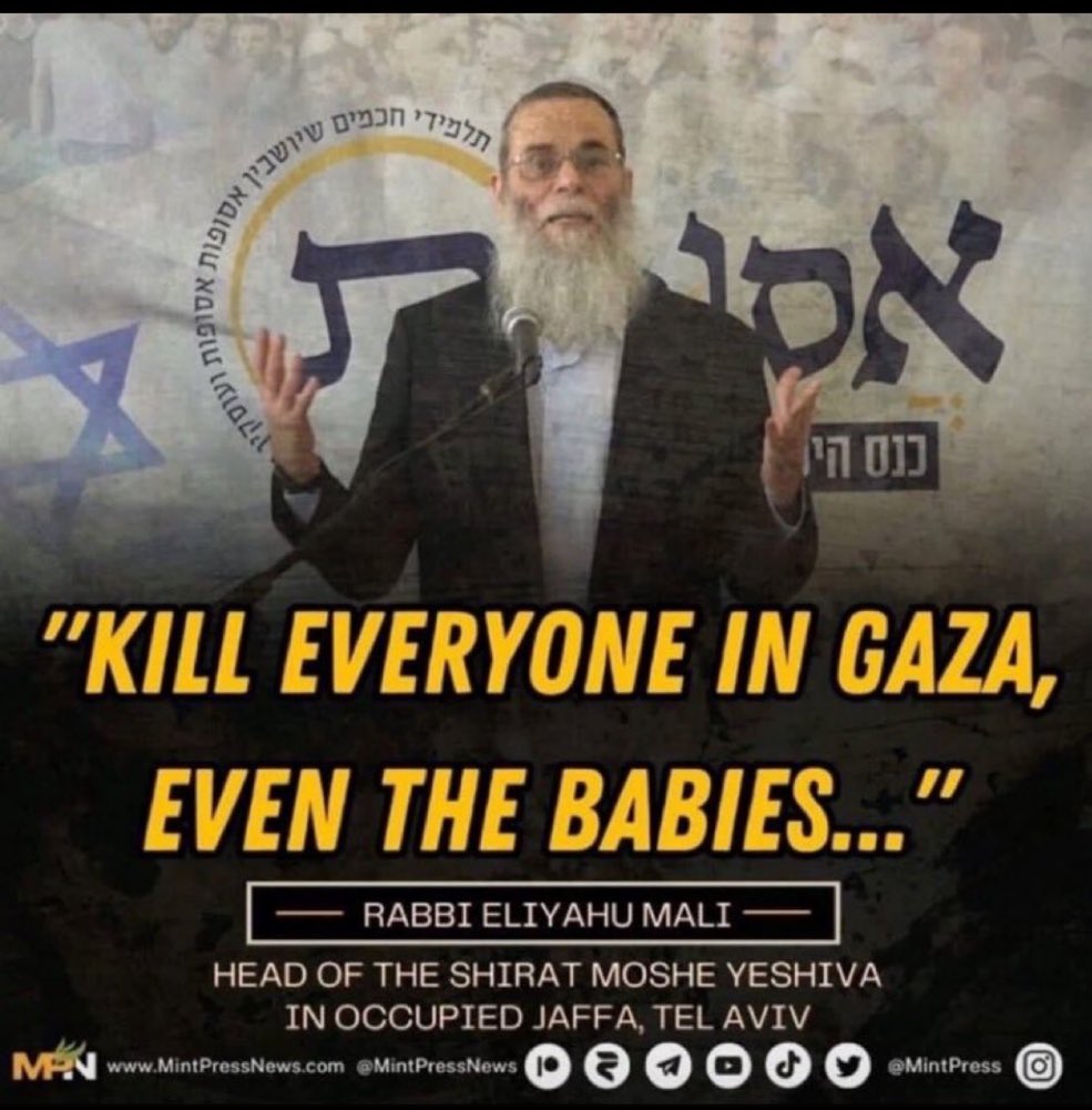 AdameMedia's tweet image. This is what Israeli religious leaders say.