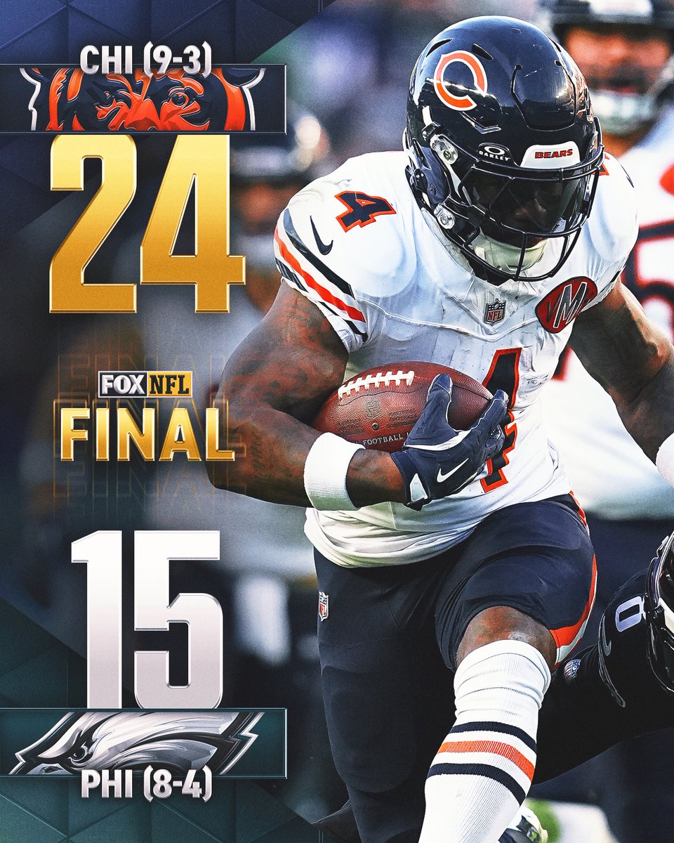 BEARS BREAK THROUGH IN PHILLY!
Statement win against the Eagles 😤