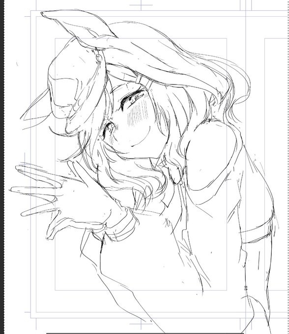 色紙の練習湿度高めのオマチちゃん 