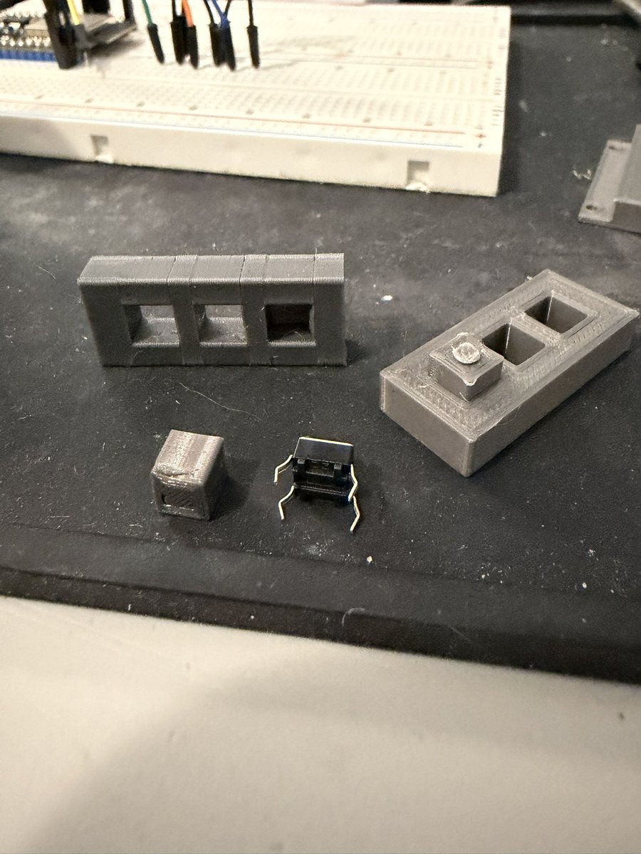 realwillreil's tweet image. The buttons I modelled are way bigger than the real ones so it’s way too deep in order for the button to sit flush. The plan was to mount the button flush but worst case I have some with long arms.