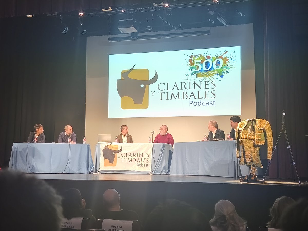 Emocionante que este grupo de amigos, a base de afición y amor por la Fiesta hayan alcanzado los 500 programas. Enhorabuena y gracias.🎩 <a href="/ClarinesyTimbal/">Clarines y Timbales #Podcast</a>