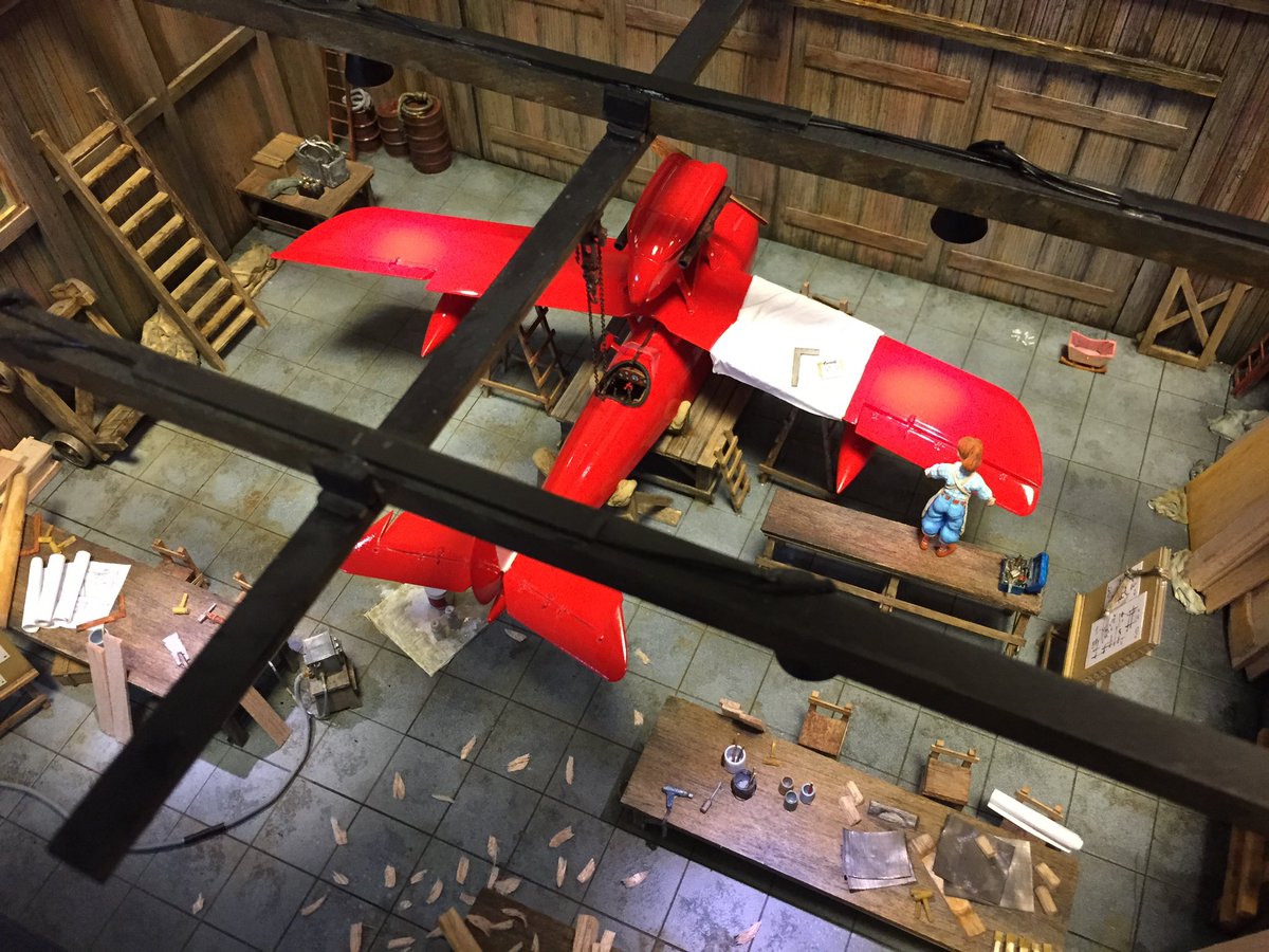 WildRiverArakaw's tweet image. 11/29(土)-30(日) 
コトブキヤ秋葉原館
#WCCモケイ倶楽部　展示会が今日から

#ジブリの立体造型物展 、スケビ表紙、色々な展示会で、9匹「隠れ豚」を探すジオラマの「サボイア/ReBorn」も
日本で公開するのが今回の展示会で最後！
この10年間で9匹全部を見つけたのは2人だけ。
最後のチャンスです。