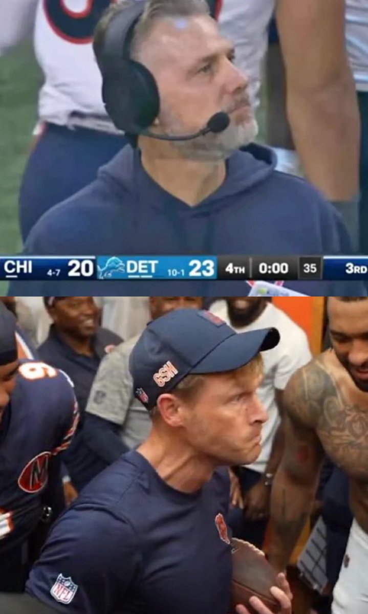 barstoolsports's tweet image. Last Thanksgiving the Bears had a head coach that didn’t know how timeouts work

One year later and the Bears have a Coach who has them in first place