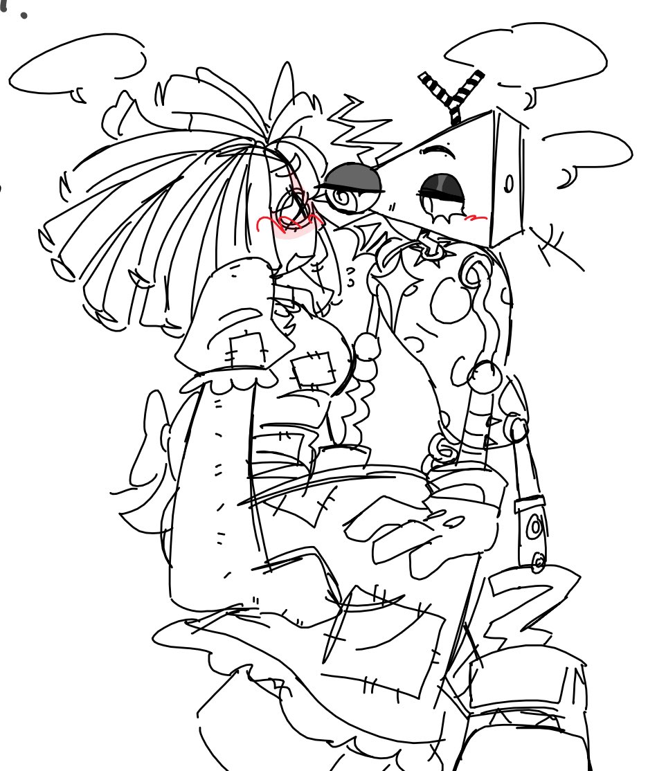 astrusweb's tweet photo. Whiteboard doodles with my bf’s commentary lololol #tadc #TheAmazingDigitalCircus #toybox #ribbiondoll no idea what their ship name is all together. https://t.co/ENz3R1d8gi