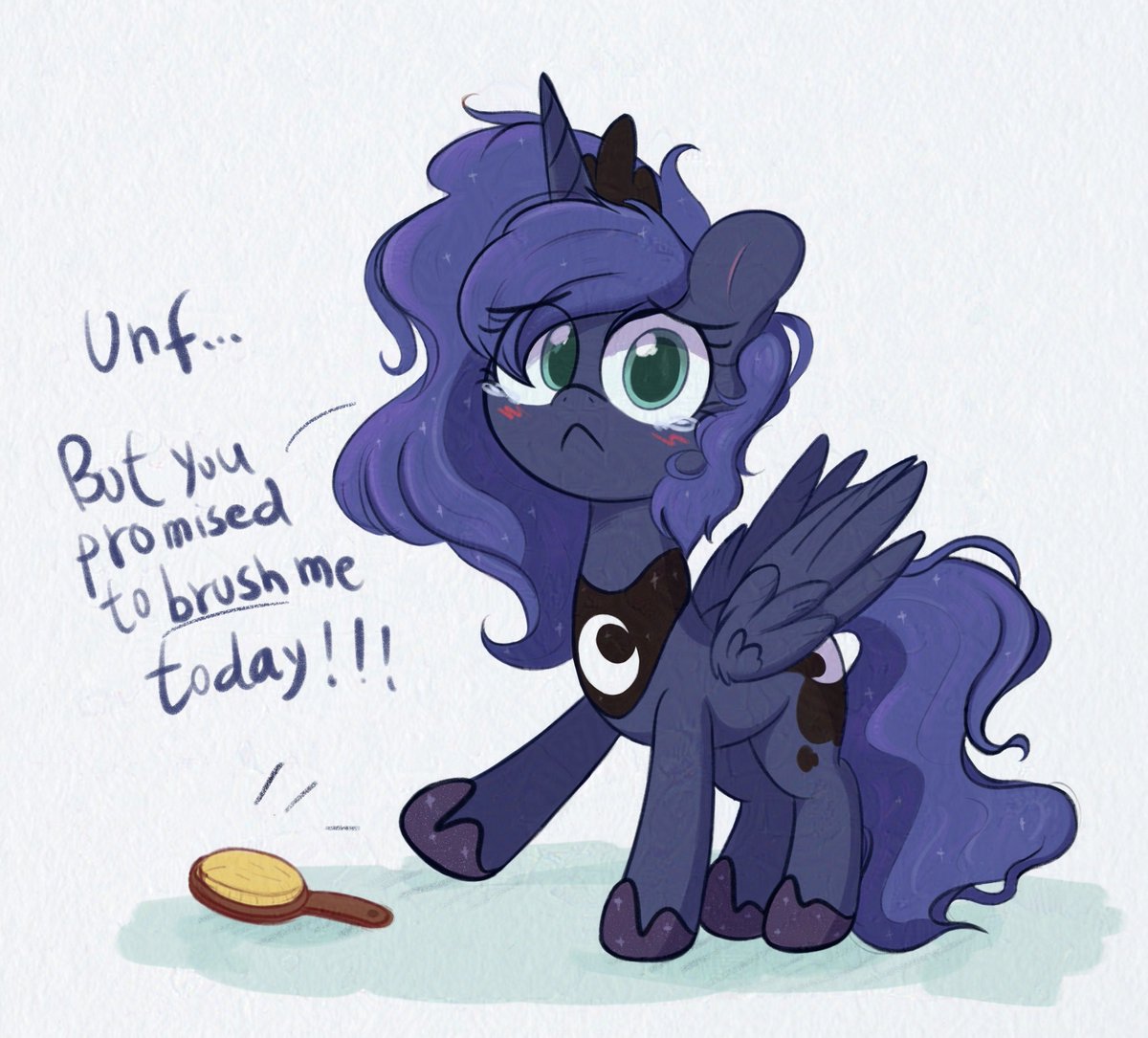 You're not one to back out of a promise, are you?
Artwork is by Kqaii!
deviantart.com/kqaii/art/Luna…