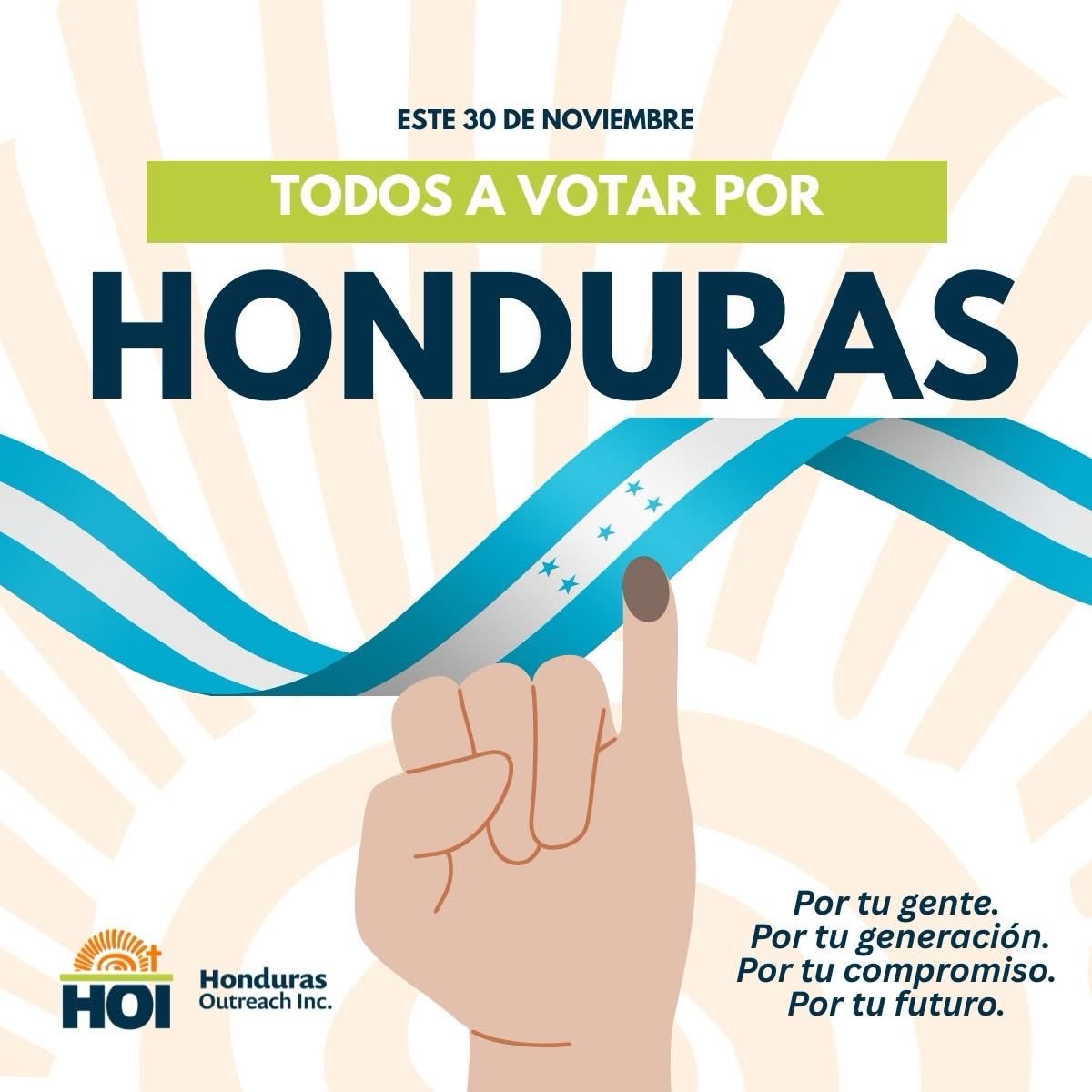 CamiIsaR's tweet photo. El futuro de un país se construye con millones de pequeñas acciones.

La tuya cuenta. 🗳️

Este domingo, ¡vamos a votar por Honduras! 🇭🇳 https://t.co/Ue1MThTMUv