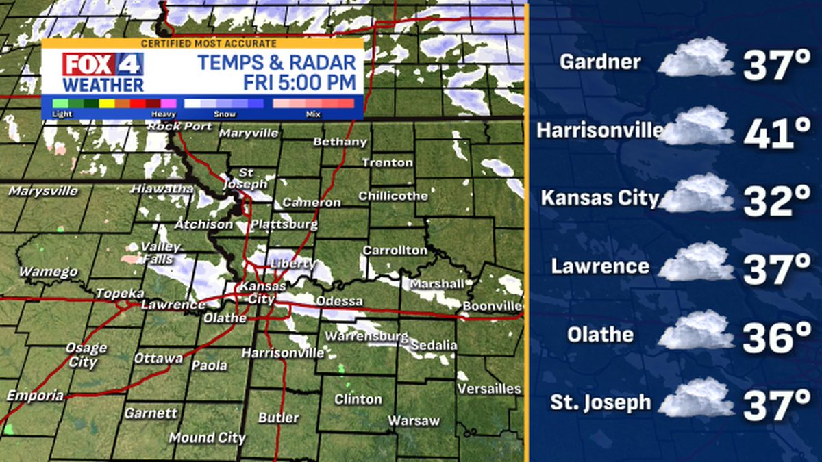 fox4wx's tweet image. Here are the latest weather conditions around #KC #mowx #kswx #kcwx #fox4kc