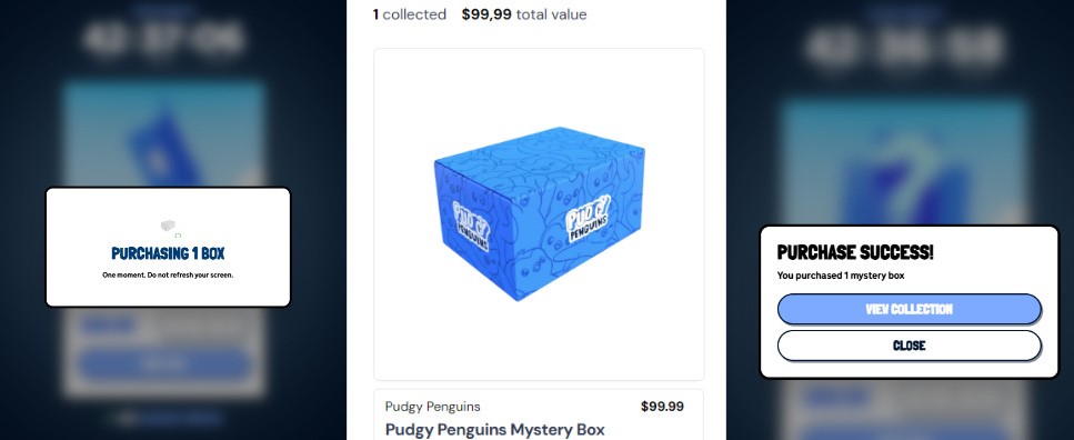 CheHubaStyle's tweet image. Just minted my @pudgypenguins Mystery Box on @dyli_io 🐧Connected through my @AbstractChain wallet and signed in instantly - super seamless. Hyped for what&apos;s next and the upcoming RWA redemption. Bullish vibes all around!