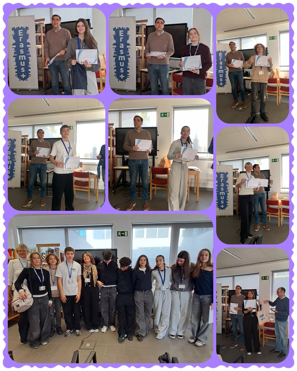 gemagapa's tweet photo. J-5 🇵🇹Mobilité #ERASMUS+ 
*Sciences 🔬à toute vapeur #STEAM 
*#PES: éducation à la santé avec un travail sur la cohésion du groupe 🤝
*Cérémonie officielle de remise des certificats de mobilité 📜 par le Principal M. Pedro Soares Ferreira. 
*Messages de remerciements 🙏🏼 https://t.co/cbYpBCQM63