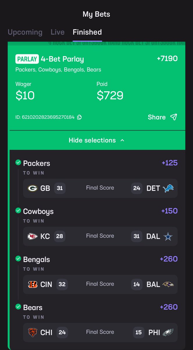 lbarnard30's tweet image. Upset weekend complete @HardRockBet