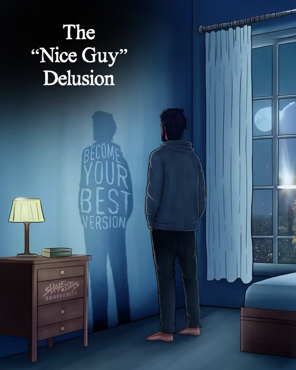 MasculinityArc's tweet image. The &apos;Nice Guy&apos; Delusion

Why Being Agreeable Is Making You Invisible

~Thread~