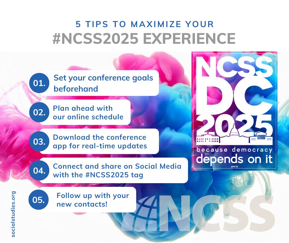 NCSSNetwork's tweet image. If you haven&apos;t mapped out your #NCSS2025 schedule yet...now is the time: hubs.li/Q03VrYmv0 #edchat #professionallearning
