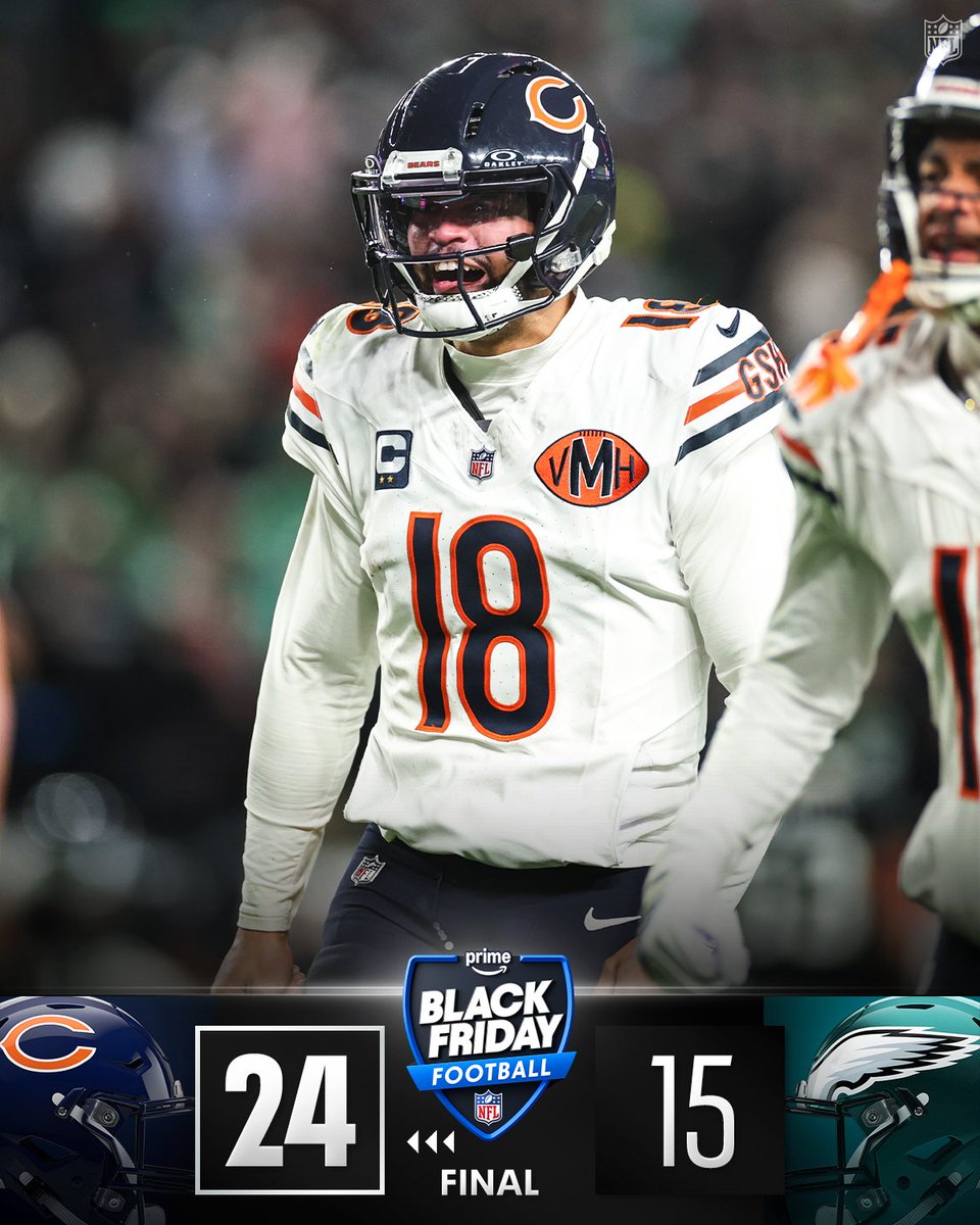 FINAL: Bears get a Black Friday dub! @NFLonPrime 