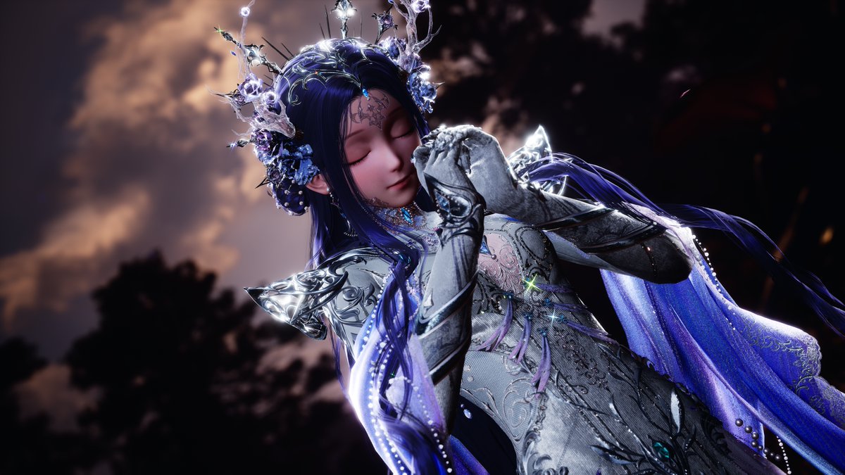 Kay_the_Elf's tweet photo. The details on this dress are incredible, this might be my favorite miracle outfit out of all of them💜 https://t.co/hRV9gfJyw7