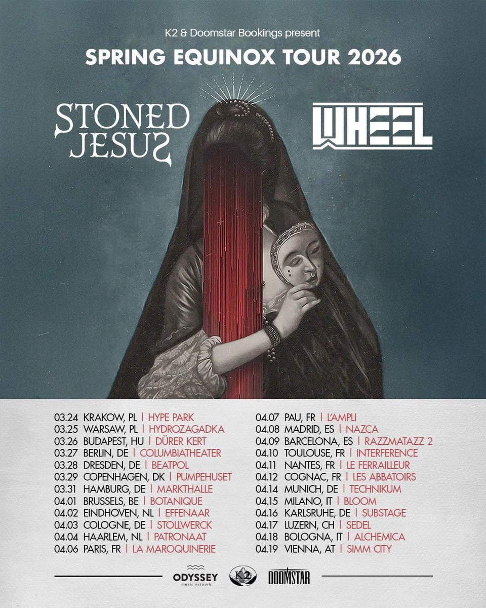 rockfreaksnet's tweet image. ICYMI: @StonedJesusBand &amp;amp; #Wheel will team up for a co-headlining European tour in the spring next year, and it includes a show at #Pumpehuset in Copenhagen in late March. For more details, take a look at our website: rockfreaks.net/news/54356