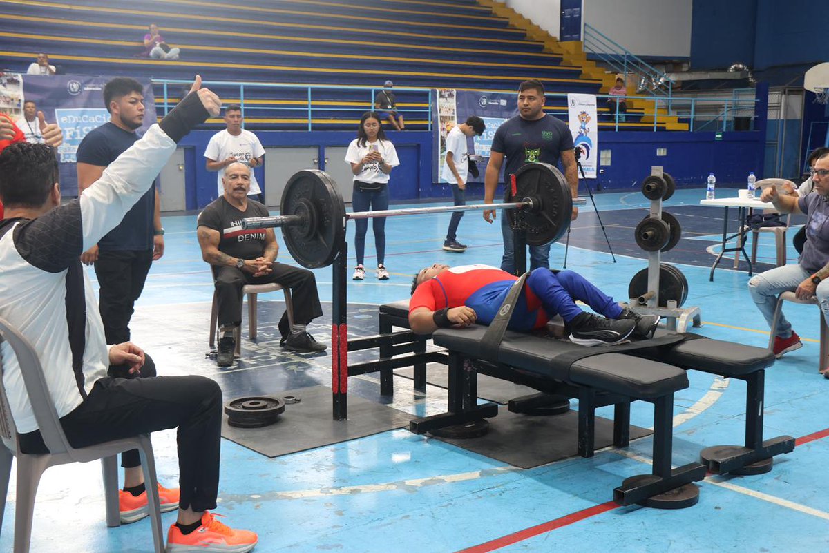 McdGuate's tweet photo. 💪🏋️ Las delegaciones de Guatemala, Costa Rica, Panamá y Nicaragua disputaron siete categorías de Powerlifting en el Festival Paradeportivo Centroamericano 2025.

Aldrín Leví de Guatemala se consolidó como campeón en hasta 93 kilogramos de Powerlifting al levantar 370 libras. https://t.co/rMusCG9JHz